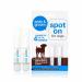 Spot On For Dogs Flea & Tick Repellent Pet Grooming Kit Repel For Up To 4 Weeks Insect Repellent Treatment For Kills Fleas Ticks Lice Dogs Puppies Supplies Pet Accessories White (Pack Of 2)