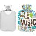 Buy Naanle Music Hot Water Bottle 1L Heat & Cold Therapy for Pain Relief | Transparent Bag Hand & Foot Warmer - Buy Online on GoSupps.com