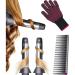 Automatic Curling Wands Attachments with 2 Curlers for Dyson Supersonic Hair Dryer Airwrap Waver Styling Iron Tool Blow Dryer Accessories Set Detangling Comb and Heat-Resistant Glove