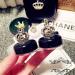 Fashion Contact Lens Case 2 Pack - Cute Crown Black White Portable Box with Mirror - Buy Online on GoSupps.com