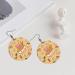 OPSREY Delicious Sweet Ramen printed Fashion round Earring Leather Stud Earring Dangling Decorative Earring - Buy Online on GoSupps.com