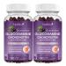 MULITTEA Glucosamine Chondroitin Gummies - Extra Strength Joint Support Gummies with MSM & Elderberry for Natural Joint Support supplemen, Antioxidant Immune Support for Adults, Men & Women-(2 Pack) 60 Count (Pack of 2)