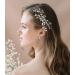 SWEETV Crystal Wedding Hair Comb Clip Silver Bridal Hair Piece  Wedding Hair Accessories for Brides Women Rhinestone Comb