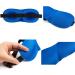 Artshu 3-Piece Set 3D Blackout Eye Mask with Free Earplugs - Travel Blindfold for Sleep and Relaxation - Black, Gray, Blue - Buy Online on GoSupps.com