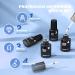Dip Powder Nail Kit Starter - 4 Colors Stay Navy Blue Dipping Powder Set | DIY Nail Dip Art Kit with Base Activator Top Coat & Brush Saver - Buy Online on GoSupps.com