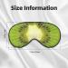 BREAUX Kiwi Slice Print Sleep Mask | Double-Sided Blackout Eye Mask for Travel | Comfortable and Stylish Eye Sleep Mask - Buy Online on GoSupps.com