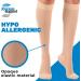 Made in USA 30-40mmHg Compression Knee Hi Socks - Unisex Support Stockings for Travel and Work - Beige, Large (1 Pair) - Buy Online on GoSupps.com