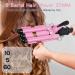 Pretfy 3 Barrels Hair Curler 25mm - Adjustable Temperature Mermaid Wand Beach Waves Curling Iron for Medium Long Hair - Buy Online on GoSupps.com