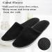 Geyoga 12 Pairs Spa Slippers - Unisex Fluffy Coral Fleece Closed Toe Disposable Slipper for Home & Hotel - Black - Buy Online on GoSupps.com
