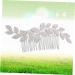 DOITOOL Tocados Para El Wedding Hair Accessories Silver Hair Comb Alloy Hair Comb Tiara Bridal Comb Bridal Side Comb European and American Headgear Banquet - Buy Online on GoSupps.com