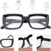 Eyekepper 4 Pack Oversized Square Reading Glasses for Women 4 Pairs Mix 5.0x - Buy Online on GoSupps.com