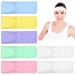 7pcs cosmetics hair band facial spa headband terry hair bands cotton make -up hair band adjustable headband with Velcro fastener spa sport yoga face care