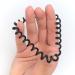 Reskthetic Black Spiral Hair Ties - Eco-Friendly Sustainable Hair Accessories for Girls & Women (4 Pack) - Buy Online on GoSupps.com