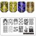 FingerAngel 16Pcs Nail Stamping Kit with Leaves, Flowers, and Animal Images - Includes 2 Stampers, 2 Scrapers, and Storage Bag - B-Nail Stamping Plates V1-16 - Buy Online on GoSupps.com
