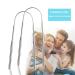 Stainless Steel Tongue Scraper (2 Pack) | Oral Care for Adults & Kids | Bad Breath Treatment & Oral Hygiene - Buy Online on GoSupps.com