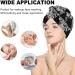 Super Absorbent Ink Brush Strokes Microfiber Hair Towel Wrap for Women 10x26 Inch Hair Turban with Button - Buy Online on GoSupps.com