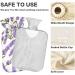 NAANLE 1L Hot Water Bottle - Lavender Flower Design for Menstrual Cramps & Pain Relief - Versatile Heat & Cold Therapy - Buy Online on GoSupps.com