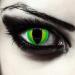 Design lenses colored green cat eyes Halloween costume contact lenses 1 pair (2 pieces) soft dragon color lenses without strength "green dragon"