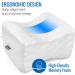 DMI Contoured Memory Foam Knee Wedge Pillow for Sleeping - Sciatica, Hip & Back Pain Relief - Leg Pillow for Side Sleepers - Bed Positioner - White - Buy Online on GoSupps.com