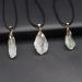 1pcs Irregular Natural Clear Quartz Stone Pendant Necklaces Rope Chains Crystals Raw Stone Necklace for Women Jewelry 15X42mm Full of Texture (Color : G) - Buy Online on GoSupps.com