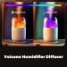 1PC Portable Volcano Humidifier - 300ml Aromatherapy Diffuser with Flame Light & 2 Modes for Home & Office - Buy Online on GoSupps.com