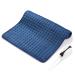 Heating pillows with automatic switch -off electrical heat pillow 50 x 60cm with 5 quick heating technologies overheating protection for back shoulders neck dark blue