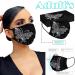 50pcs Adults Black Disposable Butterfly Print Face Masks - Breathable 3 Ply - Elastic Earloops - Health Protection - Pack of 50 Count - Buy Online on GoSupps.com
