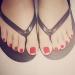 RODAKY Glossy Red Press On Toe Nails - 24PCS False Toe Nail Set for Women - Buy Online on GoSupps.com
