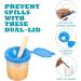 Non-Spill Paint Cups for Kids with Flip Lids - Set of 24 Assorted Colors for Art Supply, School, Classroom, Artist Studio - Buy Online on GoSupps.com