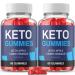 (2 Pack) Kickin Keto Gummies Advanced Strength Formula Vegan Kickin Keto ACV Kicking Keto Gummies (120 Gummies)
