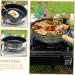 FUNOMOCYA Camping Portable Pan Griddle Non Stick Cooking Utensils Camping Cookware Flat Skillet Non Stick Fry Pan Stainless Steel Cookware Pans Frying Pan Wood Egg Pancake Skillet - Buy Online on GoSupps.com