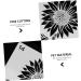 NUOBESTY 20pcs Set Sunflower Cutout Painting Template Mandala Flower Stencil Diy Craft Hollow Flower Painting White 15X15CM - Buy Online on GoSupps.com