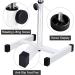 Pedicure Manicure Footrest Salon Spa Equipment | Adjustable Height Technician Nail Seat (Black) - Kalolary - Buy Online on GoSupps.com