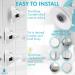 Fogless Shower Mirror with Suction Cup - Perfect for Makeup and Shaving (White) - Buy Online on GoSupps.com