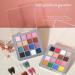EnMart 16 Colors Soild Nail Gel Palette Aurora Mirror Nail Glitter Powder Nails Gel Polish Pigment Nail Art Decorations Metallic Nail Glitter Powder for Nail Art Decoration Nail Salon(02) C238 - Buy Online on GoSupps.com