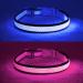 Yfbrite shining dog collar rechargeable LED dog collar flashing dog collar adjustable reflective dog collar safety lights up at night (blue s) s