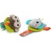 Bright Starts 12092 Rattle & Teething Bracelet - BPA-Free Monkey & Elephant for Babies | Wearable Wrist & Ankle Accessory - Buy Online on GoSupps.com