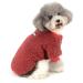 Zunea winter coat for small dogs fleece warm dog sweater sweater puppy winter jacket chihuahua cat clothing pets boys girl dog clothes red l l (1 Pack) red