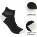 BambooPanPa Diabetic Ankle Socks 6-Pack - Seamless Toe, Non-Binding Top - Women & Men - 3 Black/3 White - Size 9-11 - Buy Online on GoSupps.com
