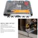 100 Piece Drill Bit Set - Multifunctional Twist Screwdriver Bits Cup Saw Hole Opener Holder Kit with Storage Box for Home Woodworking Use - Buy Online on GoSupps.com