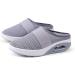 Women's Air Cushion Slip-On Walking Shoes - Orthopedic Diabetic Mesh Clogs - Grey 5.5 - Buy Online on GoSupps.com