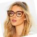 Shop Mincl Cat Eye Reading Glasses - Bling Rhinestones Black Diamond Frame Anti Blue Light 2.75x Magnification - Buy Online on GoSupps.com