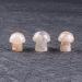 Natural Crystal Rough Crystal 3pc Natural Hand Carved Sakura Agate Mushroom Cherry Blossom Crystal Stone 15mm for Crystal