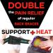 MEDiBrace Heated Back Support Belt RAY-D8 v2 | Rechargeable Far-Infrared Heating | Small 21-30 | Lumbar Pain Relief for Men and Women - Buy Online on GoSupps.com