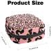 Pink Leopard Print Menstrual Cup & Pad Storage Bag - Portable Feminine Care Pouch (Color 7) - Buy Online on GoSupps.com