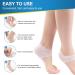 Silicone Heel Covers for Plantar Fasciitis & Cracked Heels - Comfortable Heel Pads for Men & Women (1 Pair Blue & 1 Pair White - Buy Online on GoSupps.com