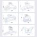 Juexica Clear Flower Hair Claw Clips - 6 Pack | Strong Hold for Thick Fine Thin Hair | Interlocking Women's Large Jaw Clips for Cute Hairstyles - Buy Online on GoSupps.com