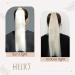 Buy Hetto Platinum Blonde Real Hair Braid Extensions | 45cm Remy Hair Ponytail - #60 White Blond 80g - Buy Online on GoSupps.com