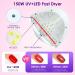150W UV Gel Nail Lamp with 4 Timers - Professional LED Nail Dryer for Gel Polish, Toe Nails - White - Buy Online on GoSupps.com
