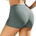 Women's High Waist Swim Shorts | Elegant Bikini Beachwear | XXL Gray V-Slit Design - Buy Online on GoSupps.com